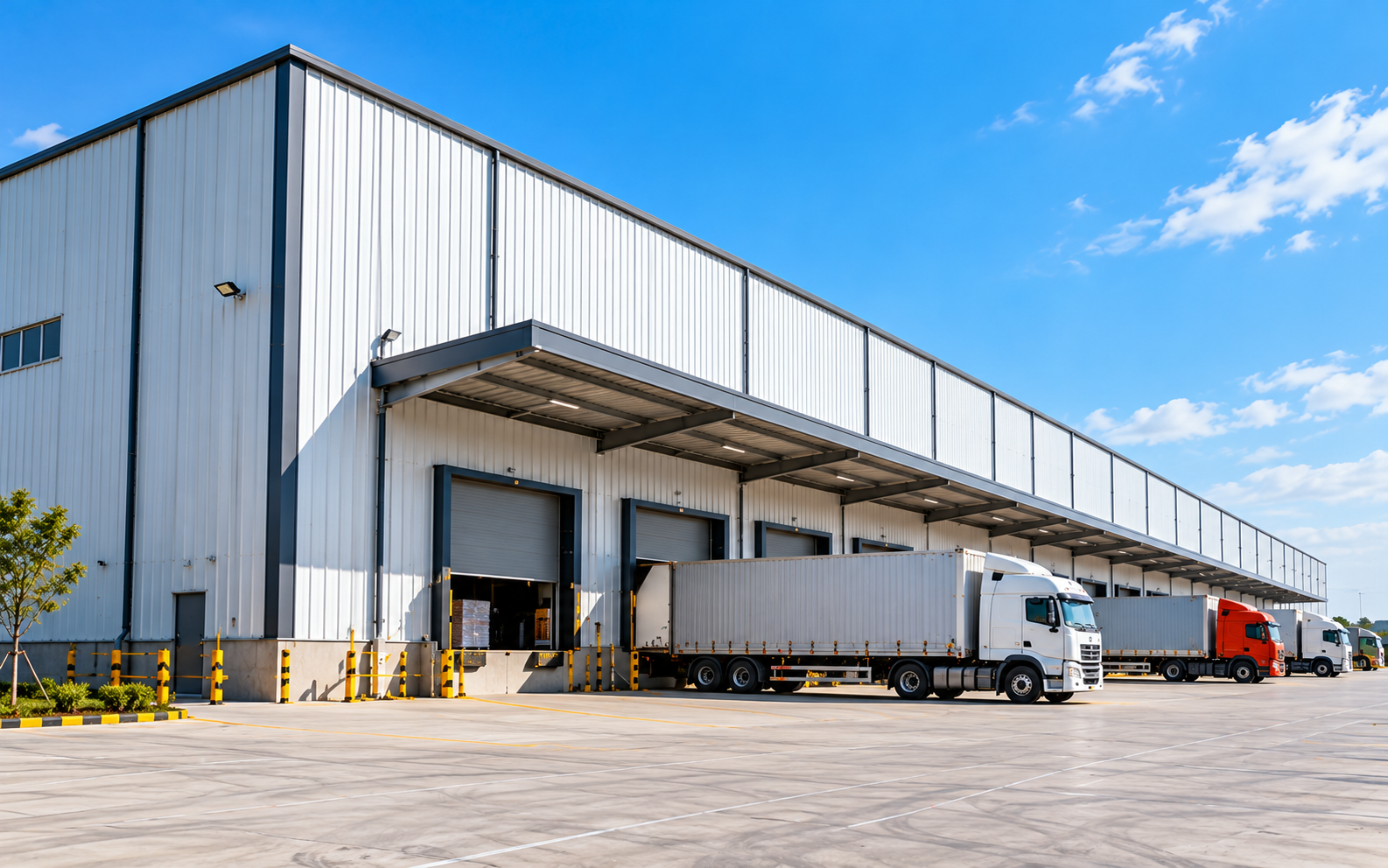 Modern industrial warehouse
